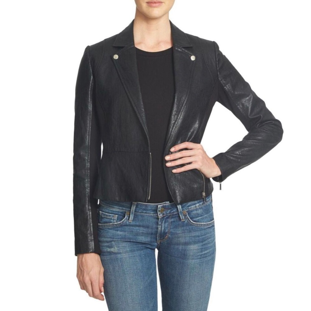 NWOT 1. State Black Faux Leather Jacket